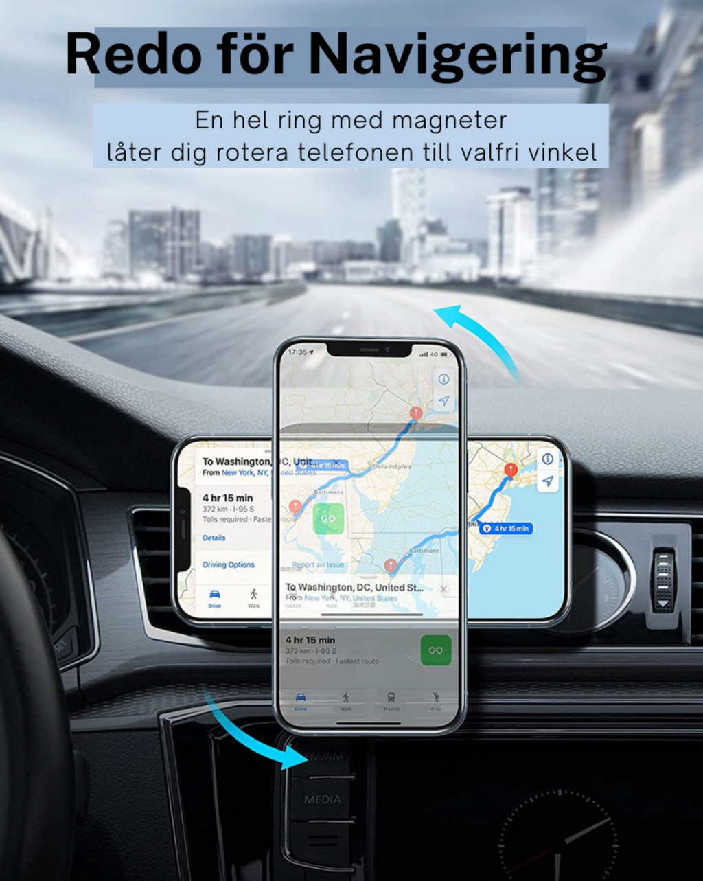 Magnetic Wireless Car Charger For iPHONE 12/13/14 SERIES